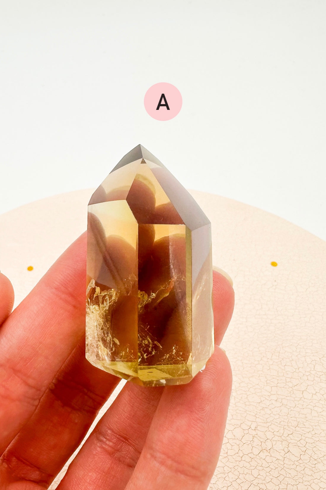 Puntas de citrino natural | Dinero - Éxito