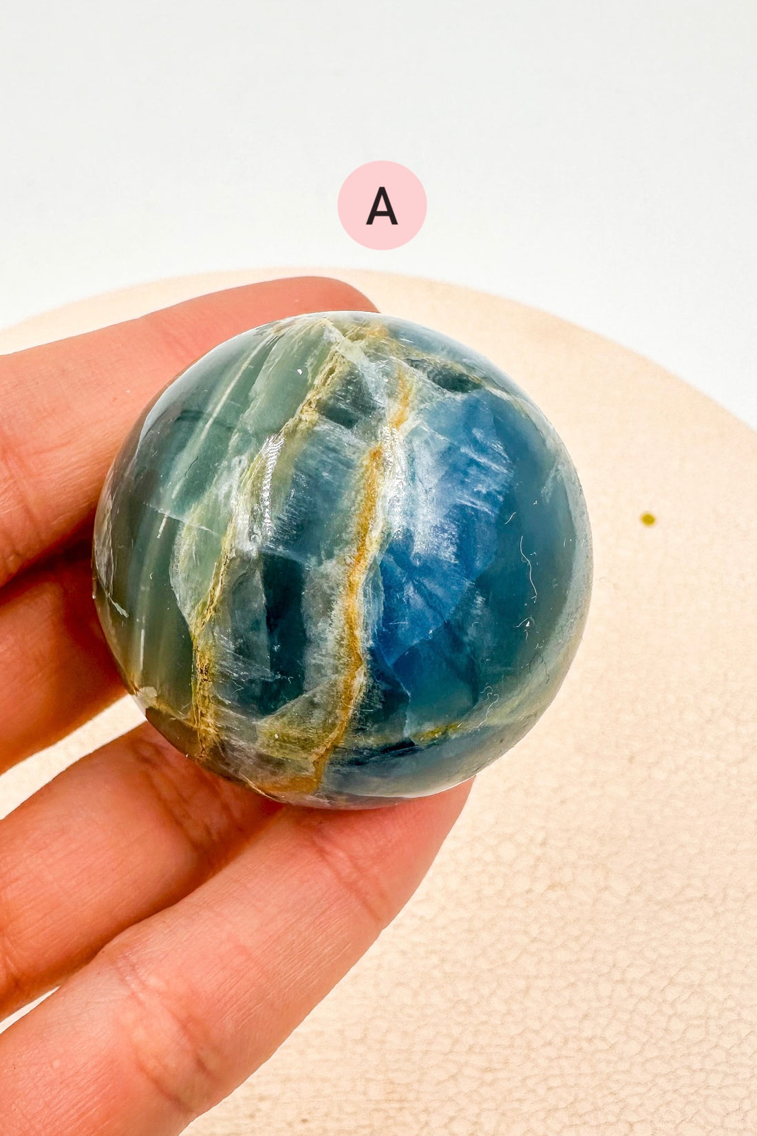 Esfera Ónix Azul | Calma - Positividad