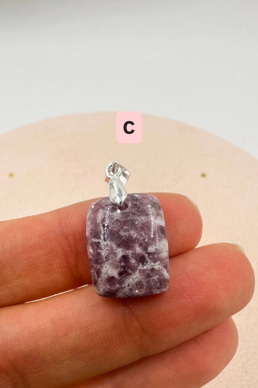 Colgante Lepidolita | Calma - Superación