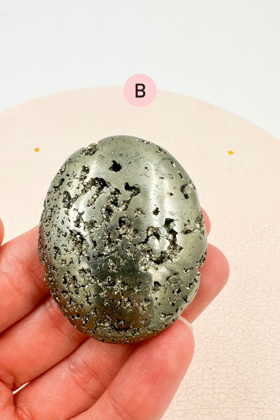 Pyrite Palmstone | Positivity - Prosperity