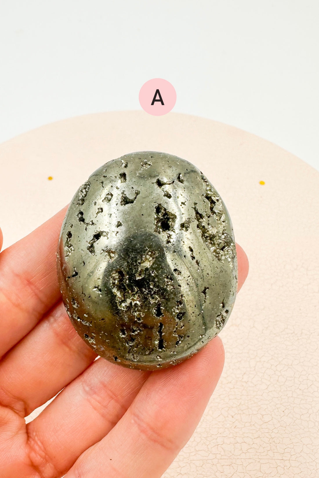 Pyrite Palmstone | Positivity - Prosperity