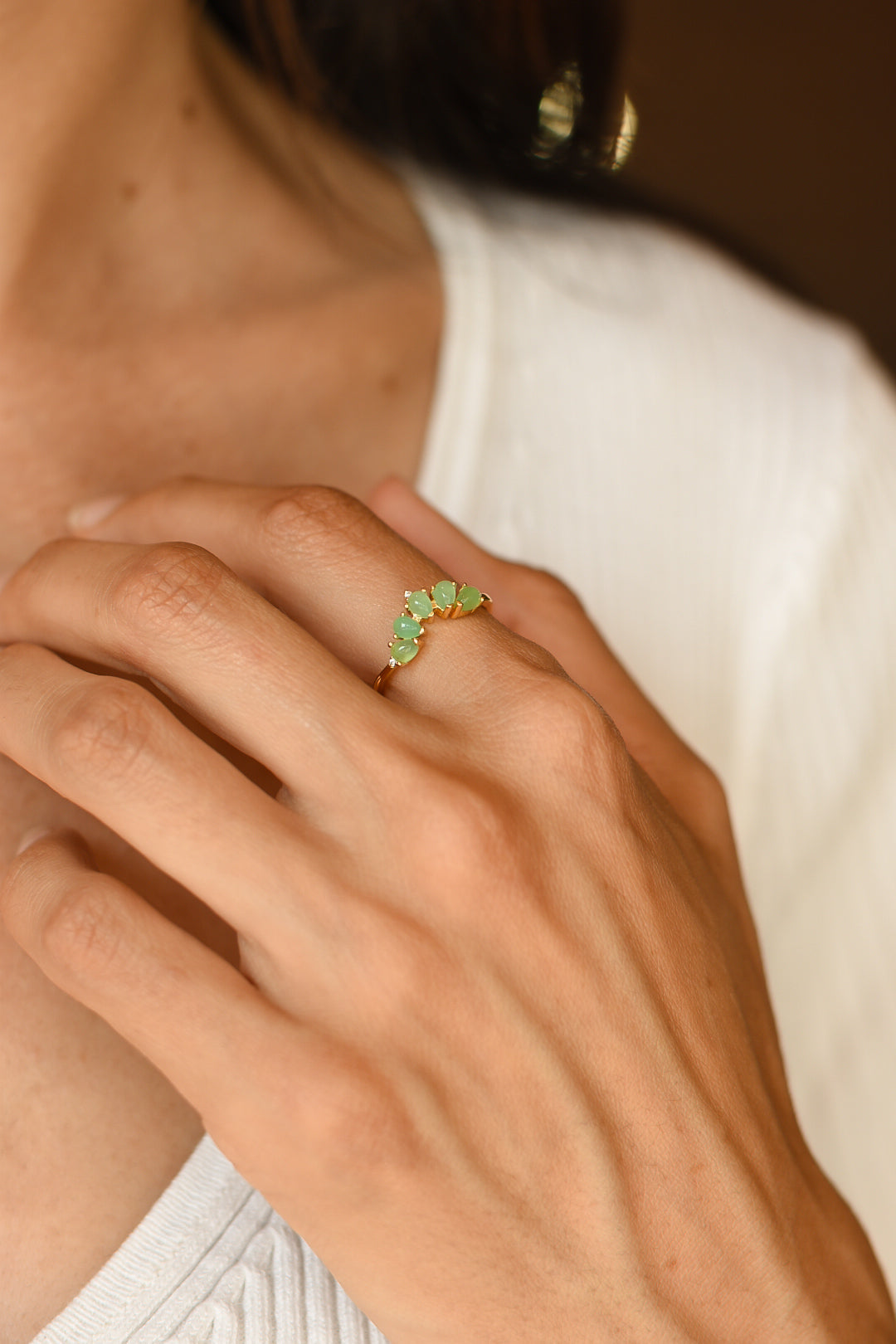 Anillo Jade verde Abundancia Buena suerte – Verdevela