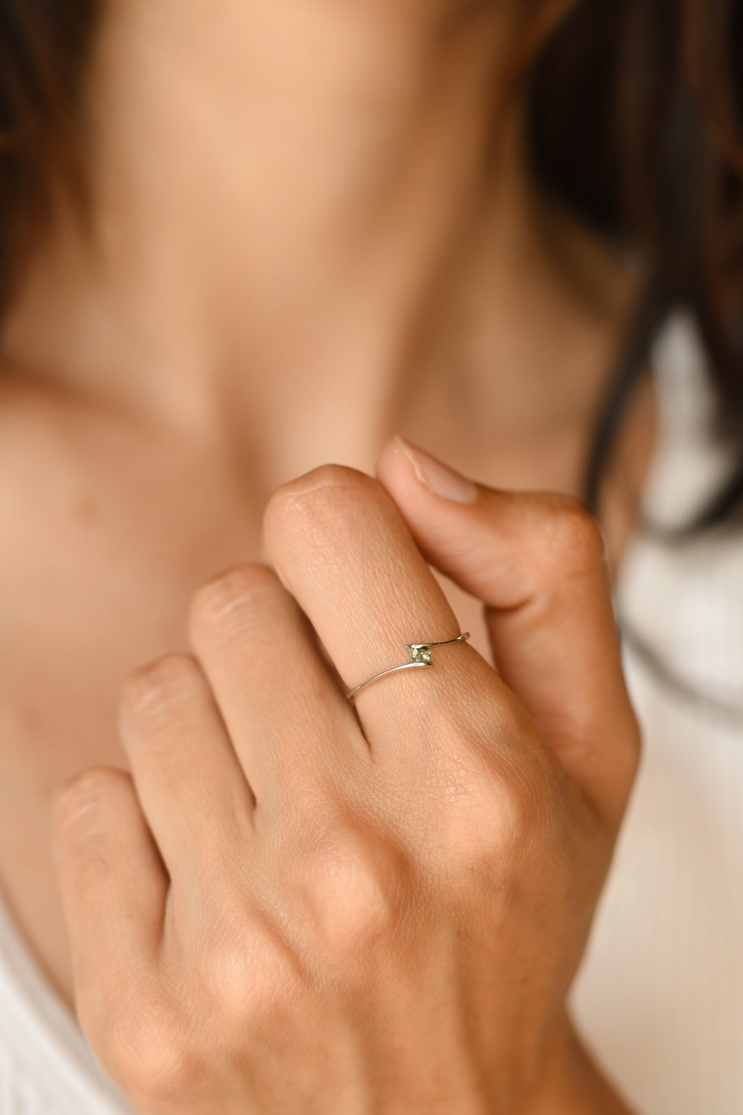 RESERVA ANTICIPADA | Anillo Moldavita Pequeño | Buena suerte - Espiritualidad