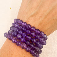Pulsera Amatista Extra 8mm | Relajación - Equilibrio