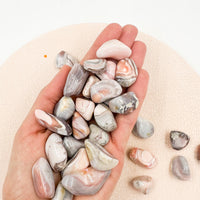 Ágata Botswana Rosa | Rodado mini | Equilibrio - Relaciones