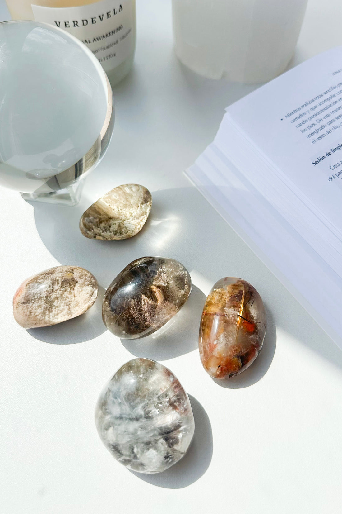 Cuarzo con inclusiones Masivo Pulido | Meditación - Positividad