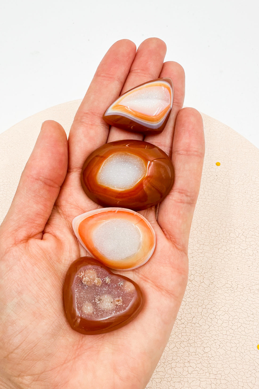 Cornalina Mini Geoda | Alegría y autoestima