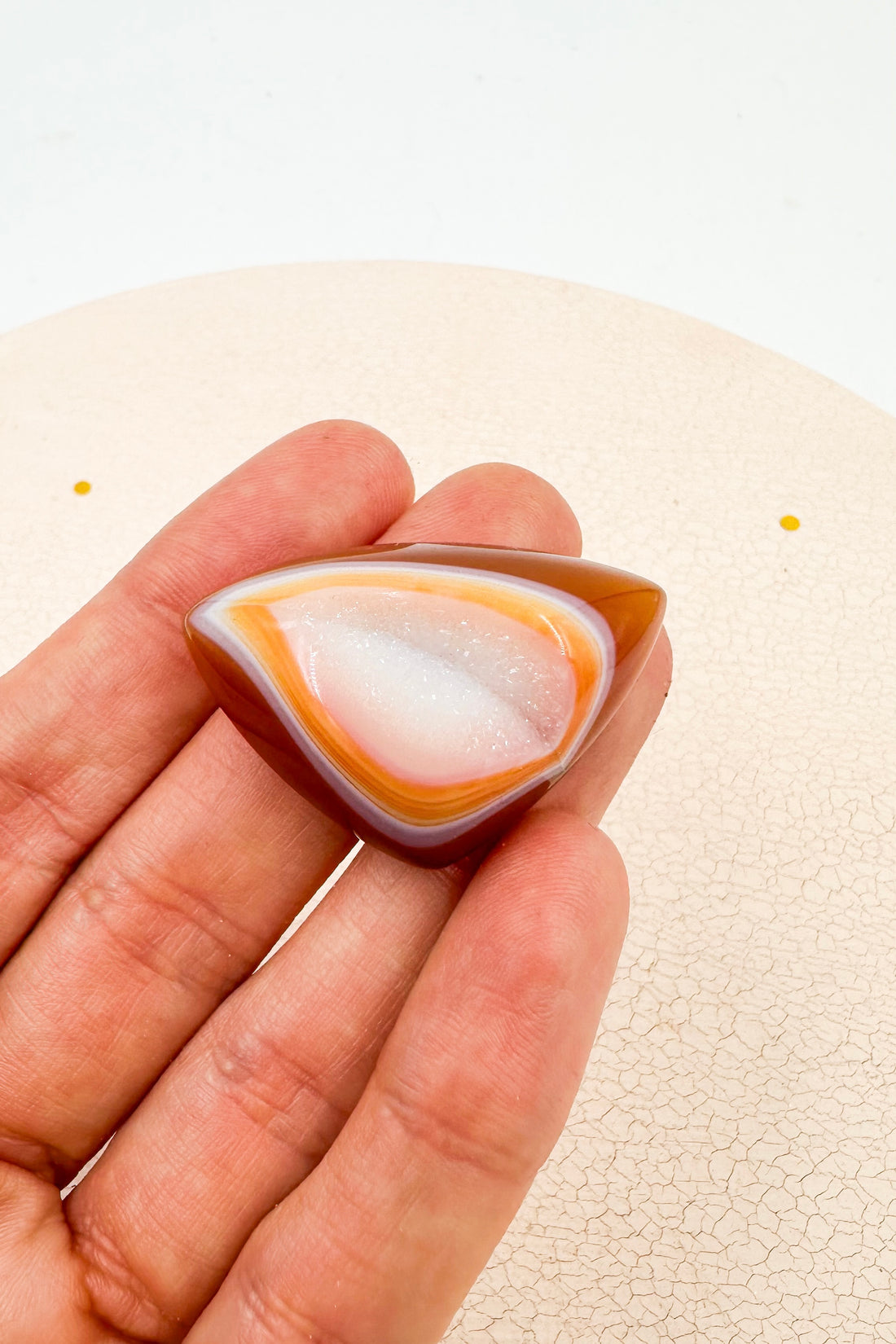 Cornalina Mini Geoda | Alegría y autoestima