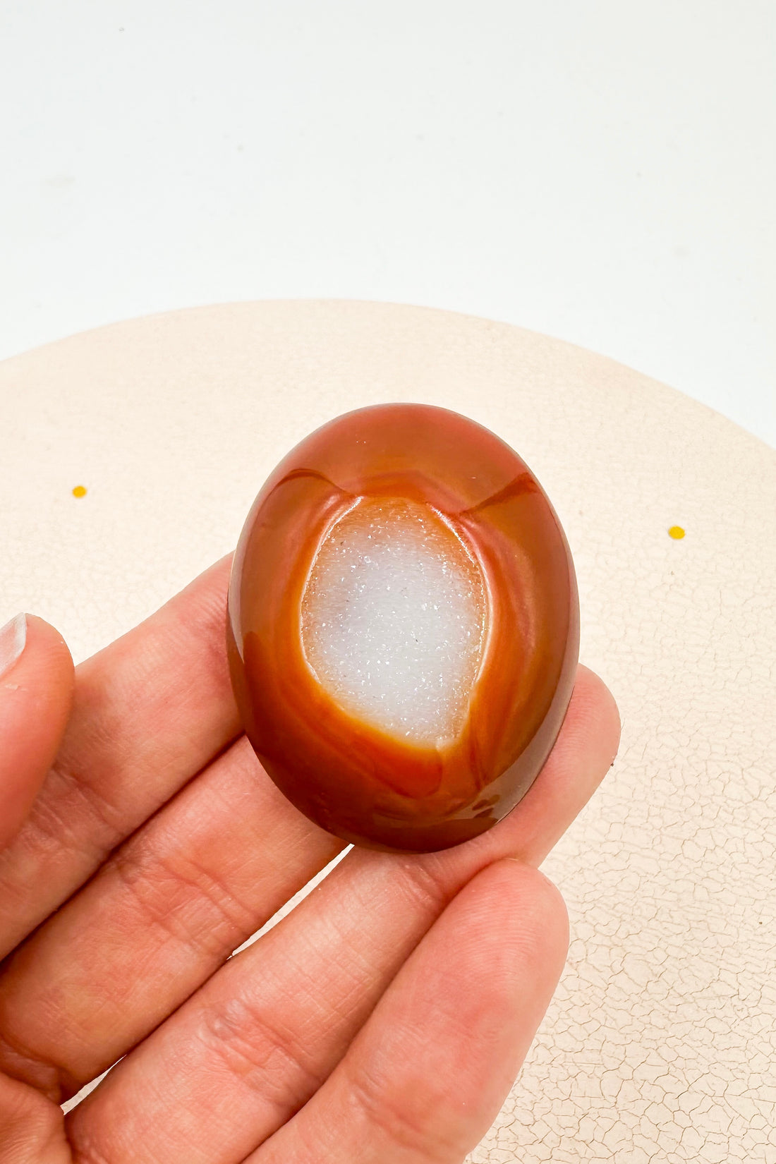 Cornalina Mini Geoda | Alegría y autoestima