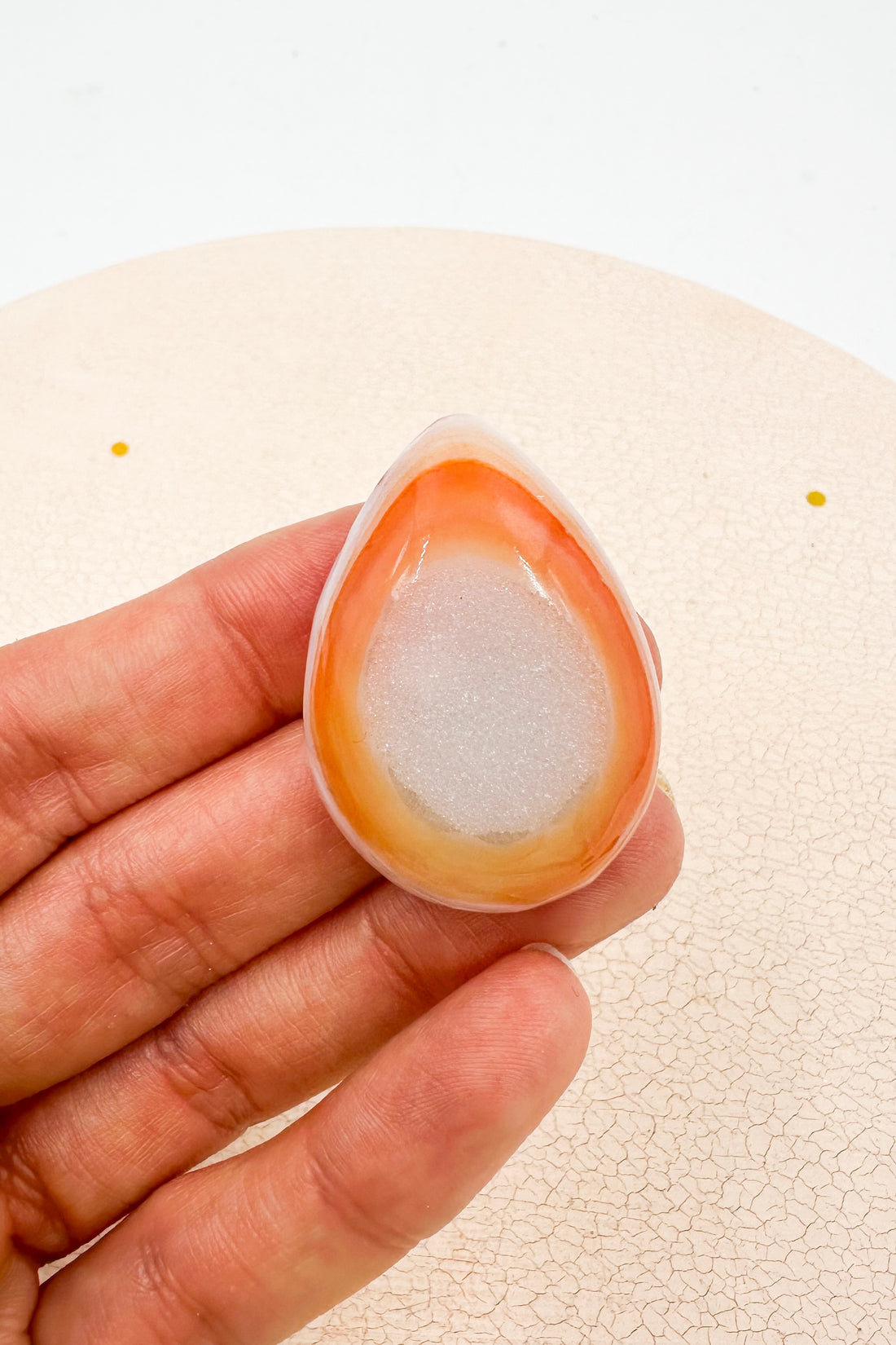 Cornalina Mini Geoda | Alegría y autoestima