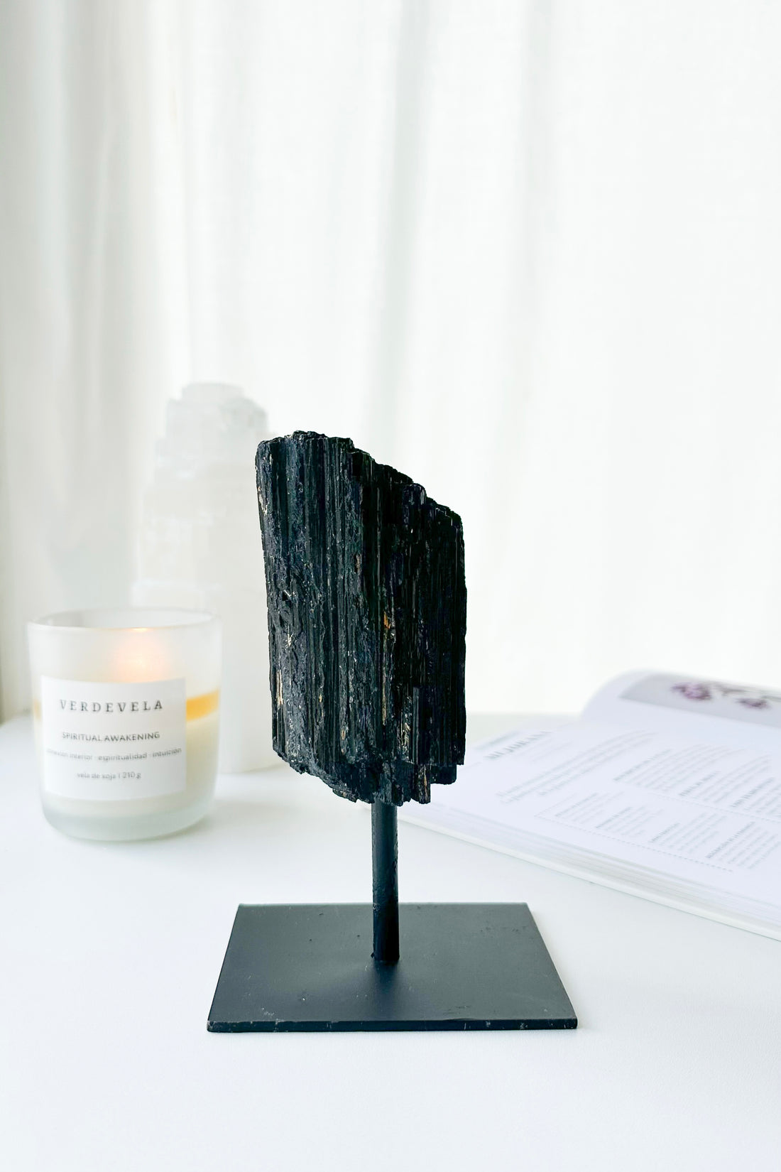 Turmalina Masiva con base | Limpieza - Protección