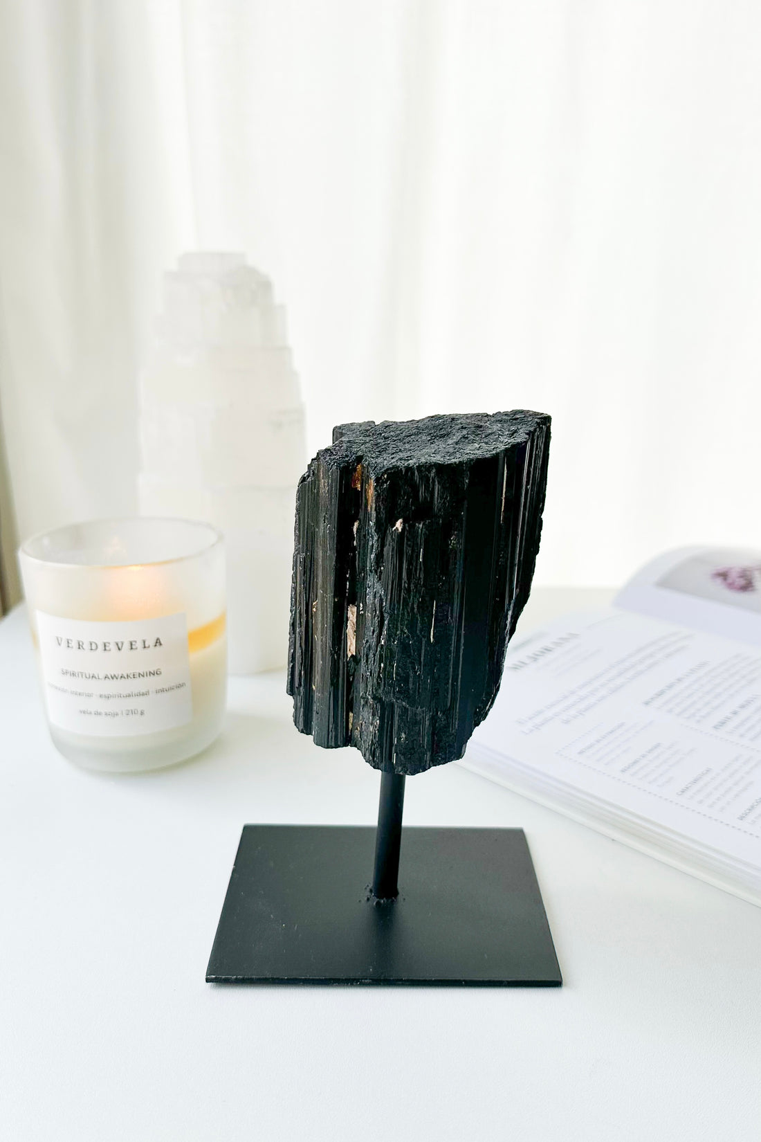 Turmalina Masiva con base | Limpieza - Protección