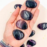 Fluorita Rodado Plano | Cambios - Espiritualidad