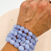 Pulsera Stone Calcedonia azul | Calma - Comunicación