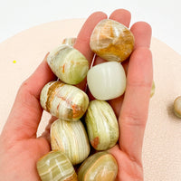 Ónix Verde Rodado | Calma emocional - Soltar el pasado