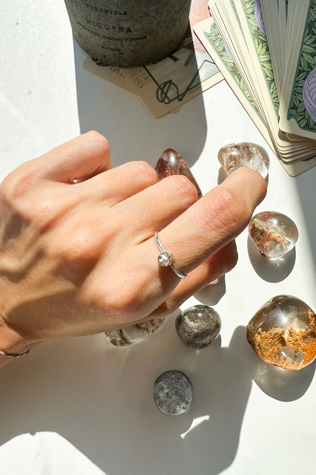 Anillo Cuarzo Herkimer | Calma - Sensibilidad