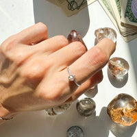 Anillo Cuarzo Herkimer | Calma - Sensibilidad