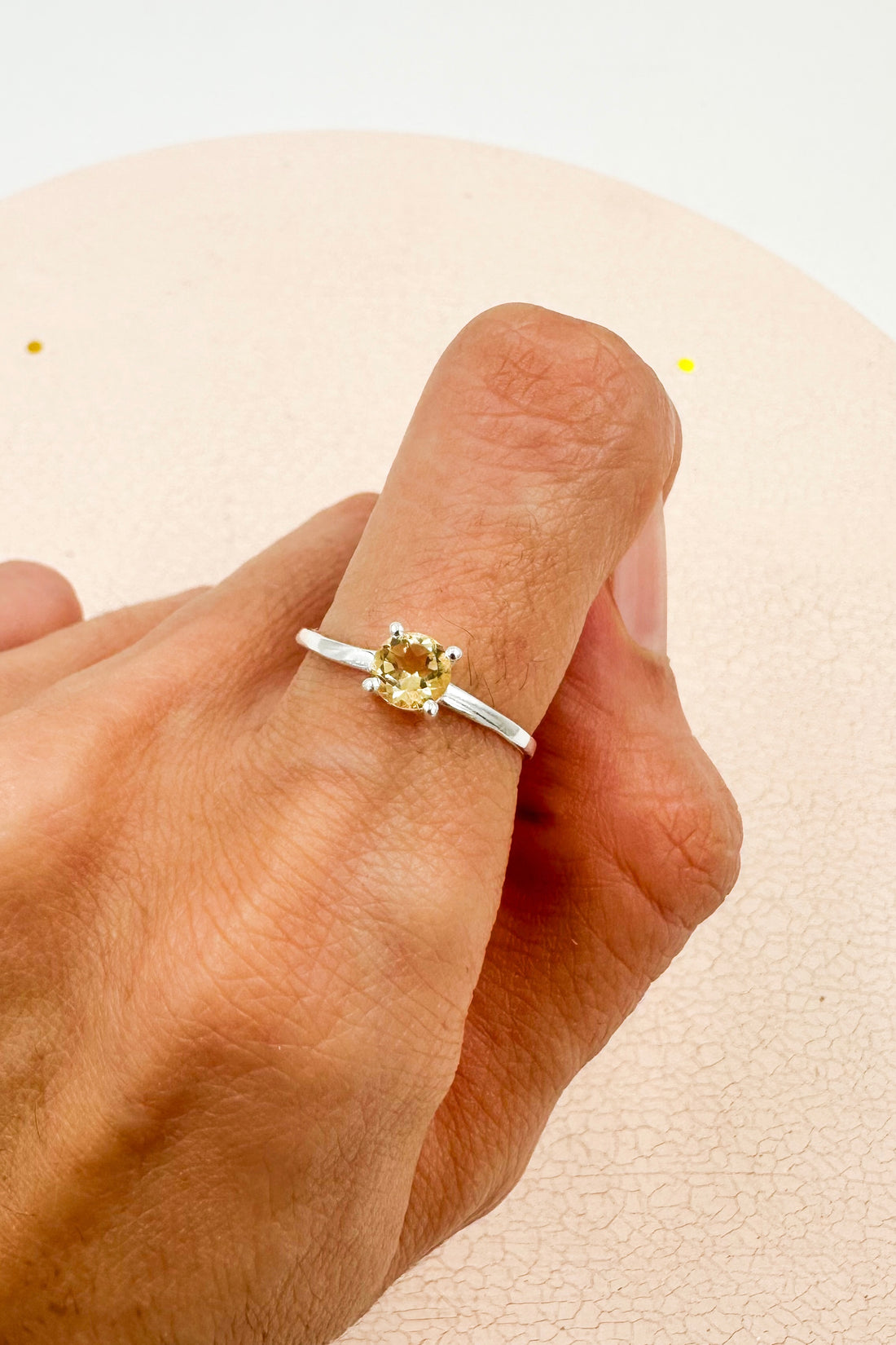 Anillo Citrino Calentado | Dinero - Éxito