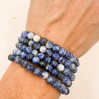 Pulsera Sodalita | 6mm | Hábitos - Autoestima