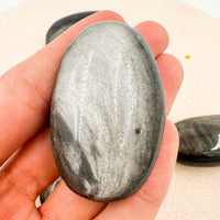 Obsidiana plateada Palmstone | Meditación - Trabajo interior