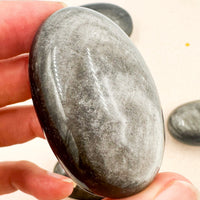 Obsidiana plateada Palmstone | Meditación - Trabajo interior
