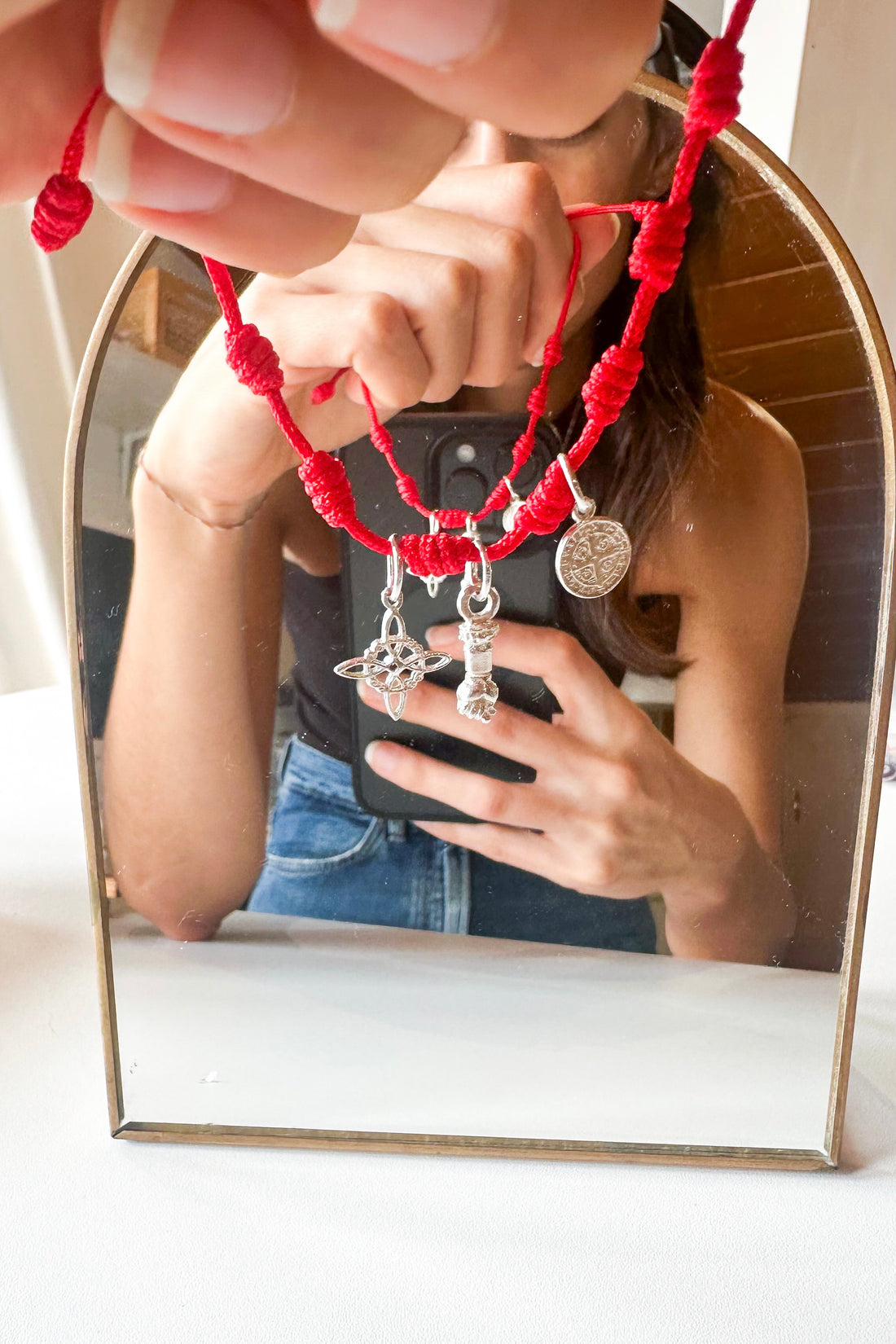 Pulsera roja 7 nudos | Personalizada | Amuleto protector