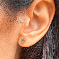 PREVENTA - VENTA ANTICIPADA | Pendientes Moldavita Facetada | Buena suerte - Espiritualidad