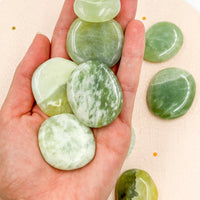 Jade verde Rodado Plano | Abundancia - Buena Suerte