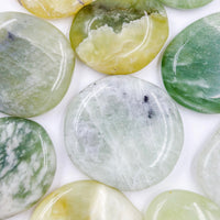 Jade verde Rodado Plano | Abundancia - Buena Suerte