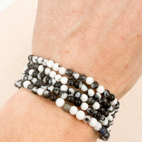 Pulsera Jaspe cebra | 4mm | Calma - Superación