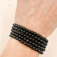 Pulsera Shungita | 4mm | Limpieza - Protección