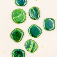 Jade canadiense Rodado Plano | Abundancia - Buena Suerte