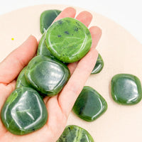 Jade canadiense Rodado Plano | Abundancia - Buena Suerte