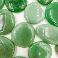 Cuarzo verde Rodado Plano | Abundancia - Bienestar