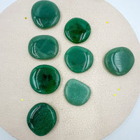 Cuarzo verde Rodado Plano | Abundancia - Bienestar