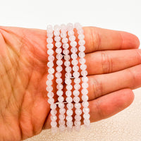 Pulsera Cuarzo rosa Facetada | 4mm | Amor - Sensibilidad
