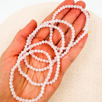 Pulsera Cuarzo rosa Facetada | 4mm | Amor - Sensibilidad