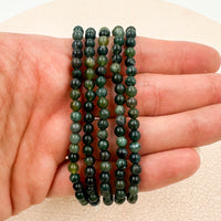 Pulsera Ágata Musgo | 4mm | Optimismo - Equilibrio