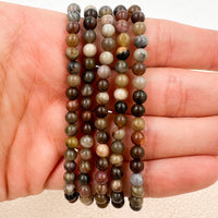 Pulsera Ágata fóssil | 4mm | Superación - Vidas pasadas