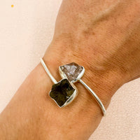 Pulsera Moldavita y Herkimer | Transformación - Manifestación