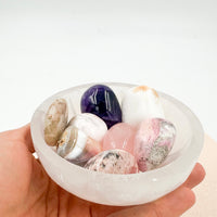 Bol de Selenita Redondo Pequeño | Bienestar - Tranquilidad