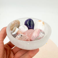 Bol de Selenita Redondo Pequeño | Bienestar - Tranquilidad