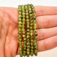Pulsera Peridoto | 4mm | Limpieza energética - Conexión interior