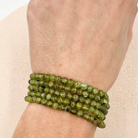 Pulsera Peridoto | 4mm | Limpieza energética - Conexión interior