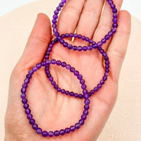 Pulsera Amatista "Dark" | 4mm | Relajación - Equilibrio