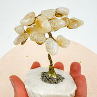 Árbol de citrino calentado y pirita | Abundancia - Energía