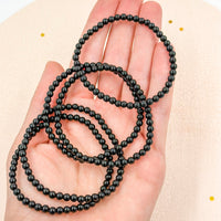 Pulsera Obsidiana negra | 4mm | Autorrealización - Protección