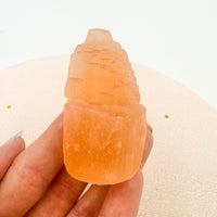 Monolito de Selenita Naranja Mini | Bienestar - Tranquilidad