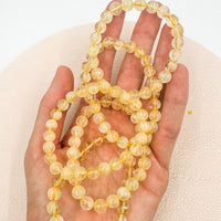 Pulsera Citrino Natural | 8 mm | Dinero - Éxito