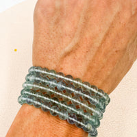 Pulsera Fluorita Azul "AA" Light | 6mm | Cambios - Espiritualidad